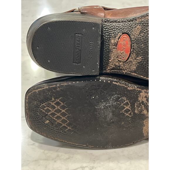 Durango Men’s Leather Harness Biker Cowboy Boots Farm Square Toe Size 11.5 Brown - Picture 9 of 11